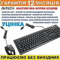 Комплект дротовий клавіатура + миша A4Tech KRS-8372 (Black) USB клавиатура мышь