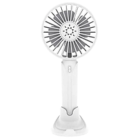 Мінівентилятор FAN F1 (1х18650/3р/підст. для телефона/ЗУ microUSB) в асорт., Вентилятор маленький ручний