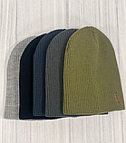 М 89032. Шапка подвійна без фліса для хлопчиків, різні кольори, 4-12 років, фото 6