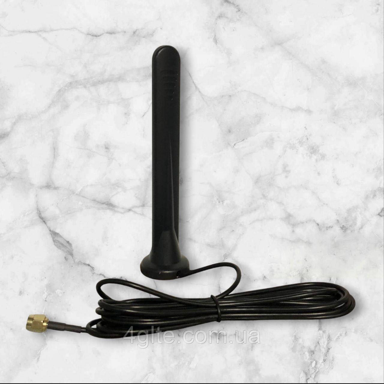 Антена 5G широкосмугова 12dB на магніті (600-6000 МГц, SMA), фото 1