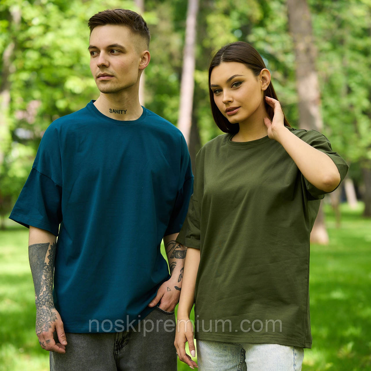 Футболка оверсайз Premium, Україна, бірюза, 010567
