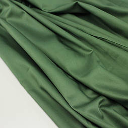 Сатин преміум, колір зелена сосна ширина 240 см № ПС-0054