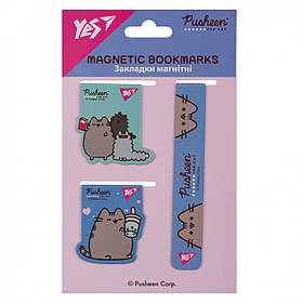 Закладки магнітні Yes "Pusheen", 3 шт 708348