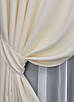 Комплект штор (2шт. 1,5х2,75м.) із колекції "Bagema Rvs". Колір кремовий. Код 1293ш 33-0144, фото 5