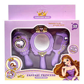 Аксесуари для дівчат "Fantasy Princess" Bambi C8824 дзеркало, розчіска Фіолетовий, Toyman