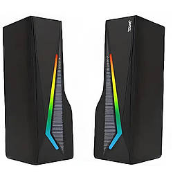 Акустика колонки для комп'ютера Jedel S550 |2x3W, RGB, 1.3 м| Чорний 53148