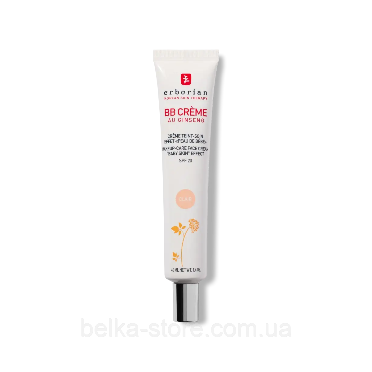ВВ-крем з ефектом "Шкіра як у дитини" Erborian BB Cream Baby Skin Effect SPF 20 CLAIR , 40 ml, фото 1