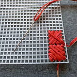 Пряжа рафія для в'язання 3.5 мм червоний колір для в'язання сумок, фото 3