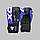 Боксерські рукавиці RDX F4 Boxing Sparring Gloves Hook & Loop BLUE/BLACK 10 унцій, фото 6