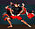 Компресійні шорти для RDX MMA T16 2-в-1 RED/BLACK-XL, фото 8