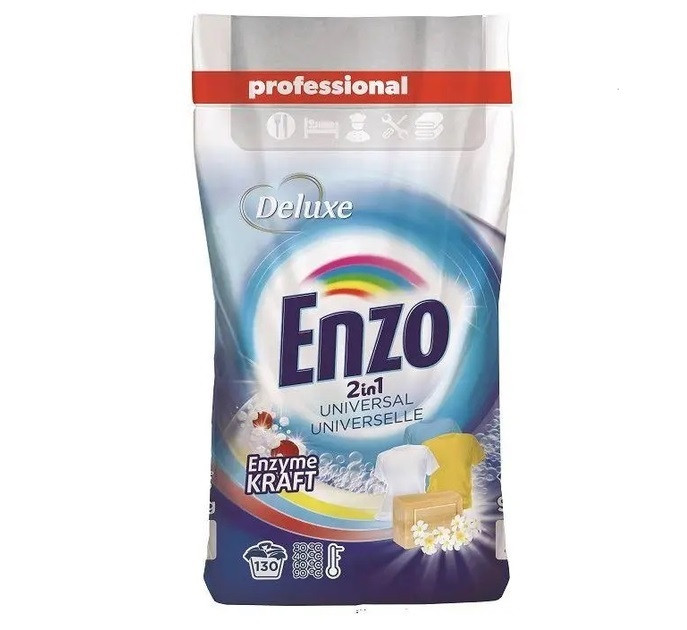 Пральний порошок Deluxe Enzo 2 в 1 Universal 9,1 кг 130 прань