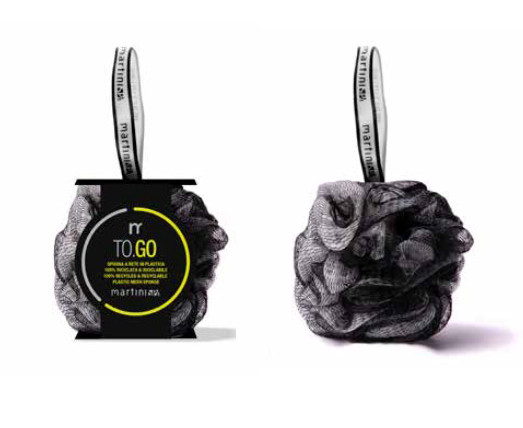 Сітчаста мочалка для душу MARTINI SPA 100% recycled and recyclable mesh sponge
