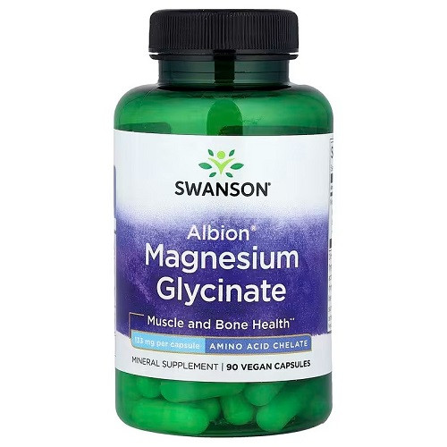 Вітаміни Swanson Albion Magnesium Glycinate (90 капсул.), фото 1