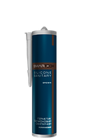 Клей-герметик каучуковий коричневий 2 в1 280 мл ТМ Smartech Герметик силіконовий санітарний, кислотний