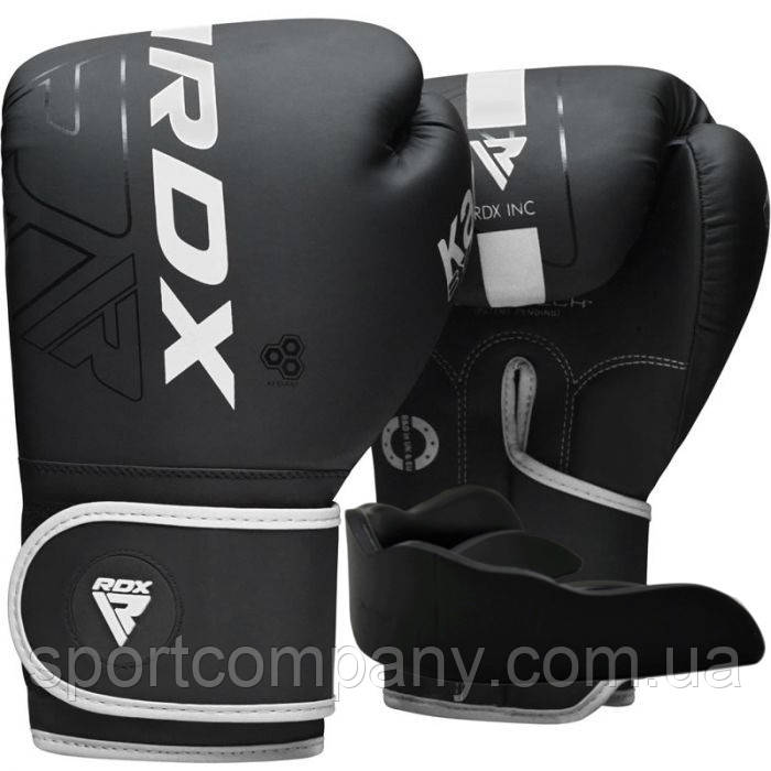 Боксерські рукавиці RDX F6 Kara Matte White 8 унцій (капа в комплекті)