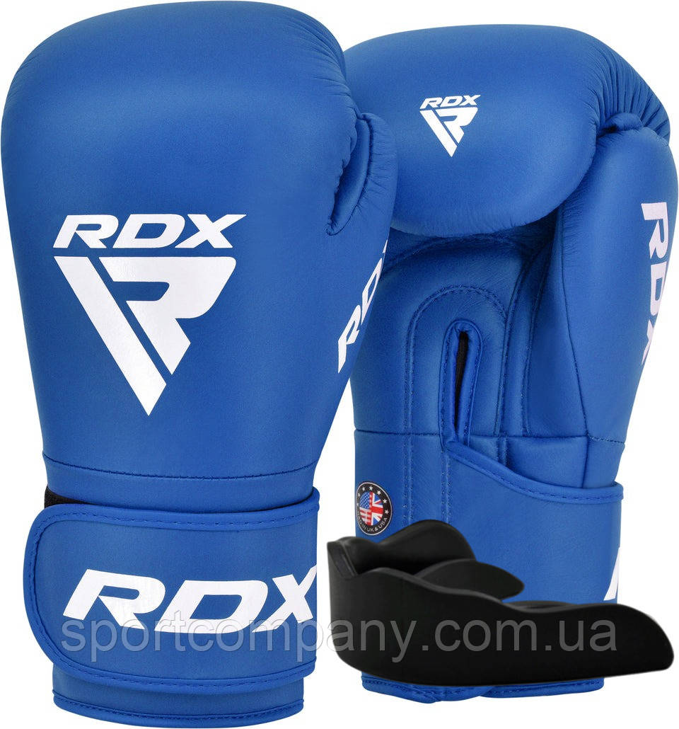 Боксерські рукавиці RDX AS1 BLUE 12 унцій (капа в комплекті)
