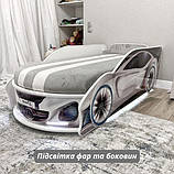 Ліжко-машина "БМВ" чорне (150*70 - 180*80 см), фото 5