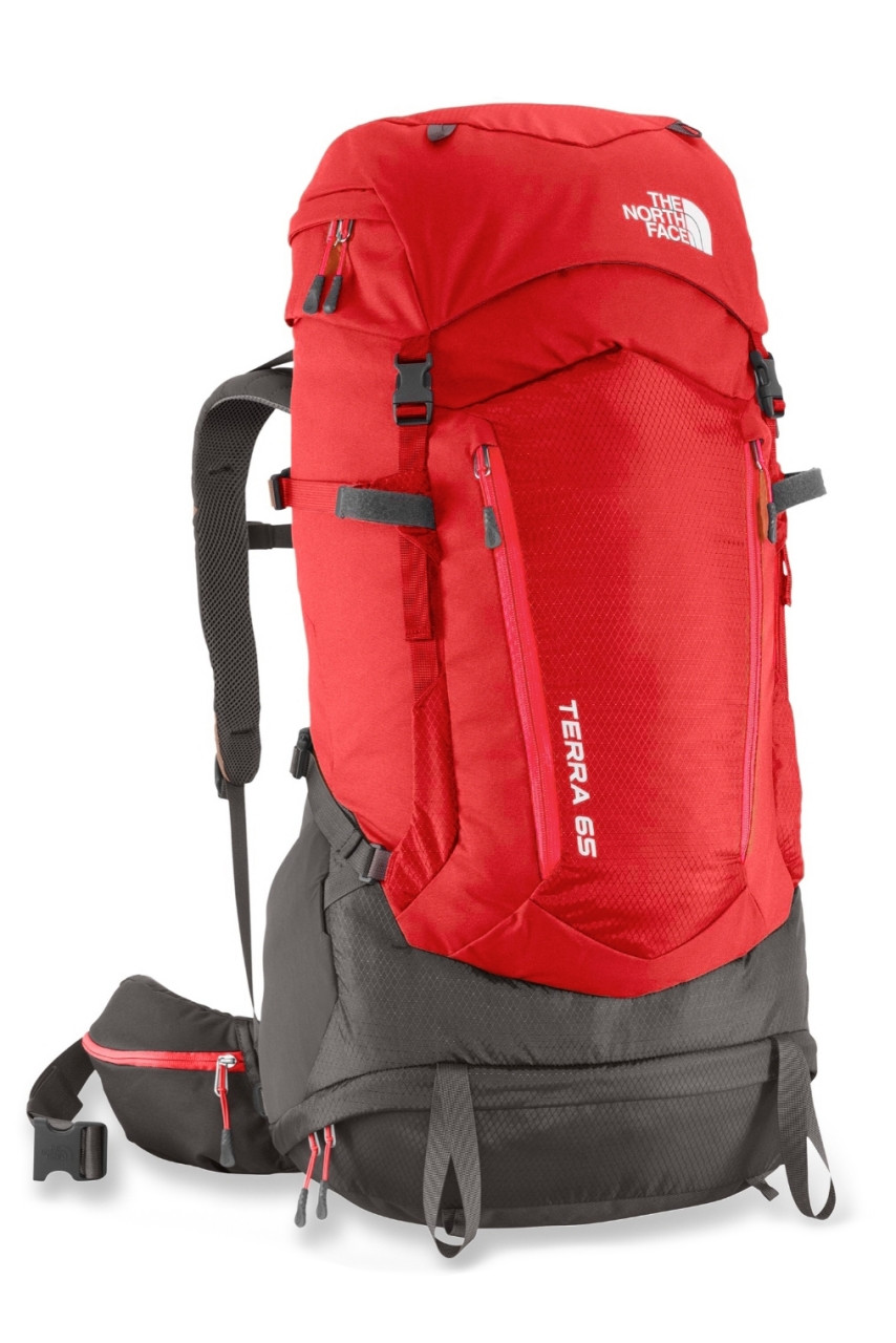 Туристичний рюкзак The North Face Terra 65L червоний, фото 1