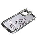 Силикон Cute Case Apple iPhone 15,  Meow, фото 2
