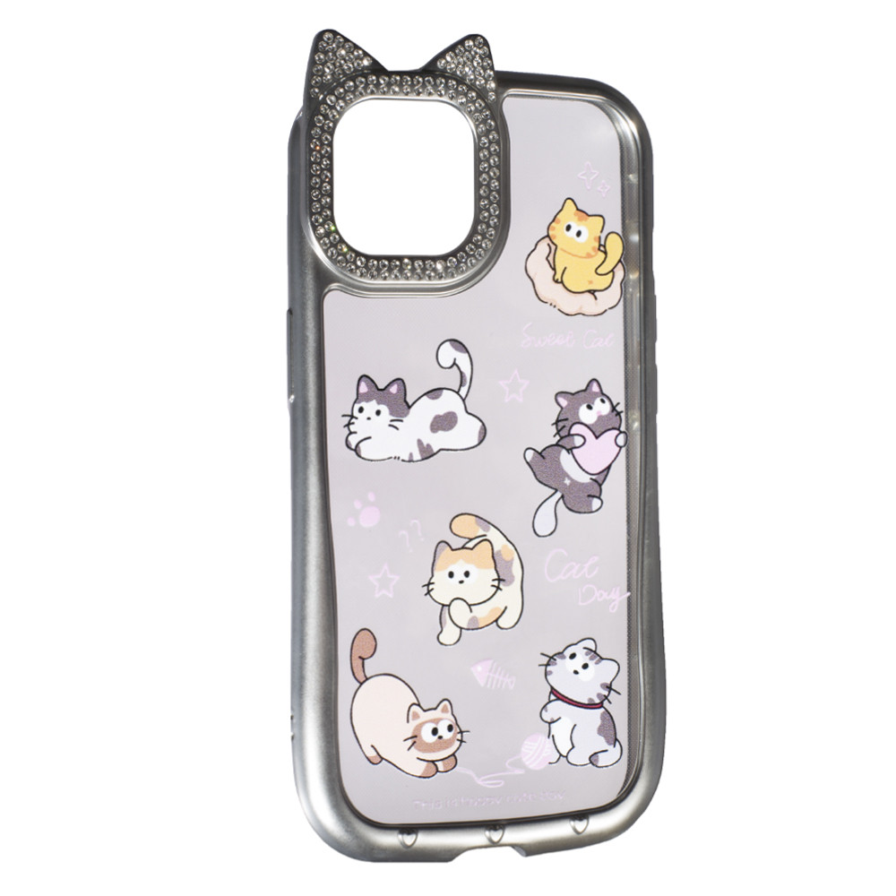 Силікон Cute Case Apple iPhone 15, Sweet Cat, фото 1