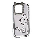Силіконовий Cute Case для Apple iPhone 16 Pro Max, Meow, захисний чохол, котячі вушка, фото 2