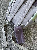 Рюкзак сумка водонепроникний HIMAWARI 1027-14 м'ятний з синім гаманцем, фото 4