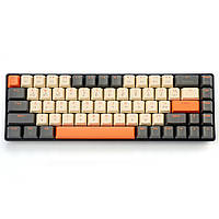 Механічна клавіатура бездротова ігрова ZIYOULANG K68 блютуз 68 клавіш геймерська червоні свічі укр розкладка на свічках