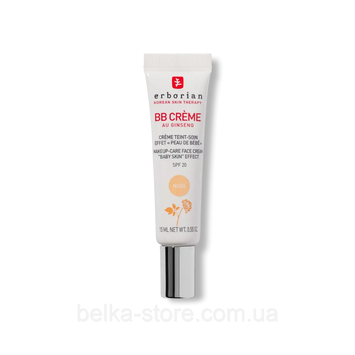 ВВ-крем з ефектом "Шкіра як у дитини" Erborian BB Cream Baby Skin Effect SPF 20 NUDE , 15 ml, фото 1