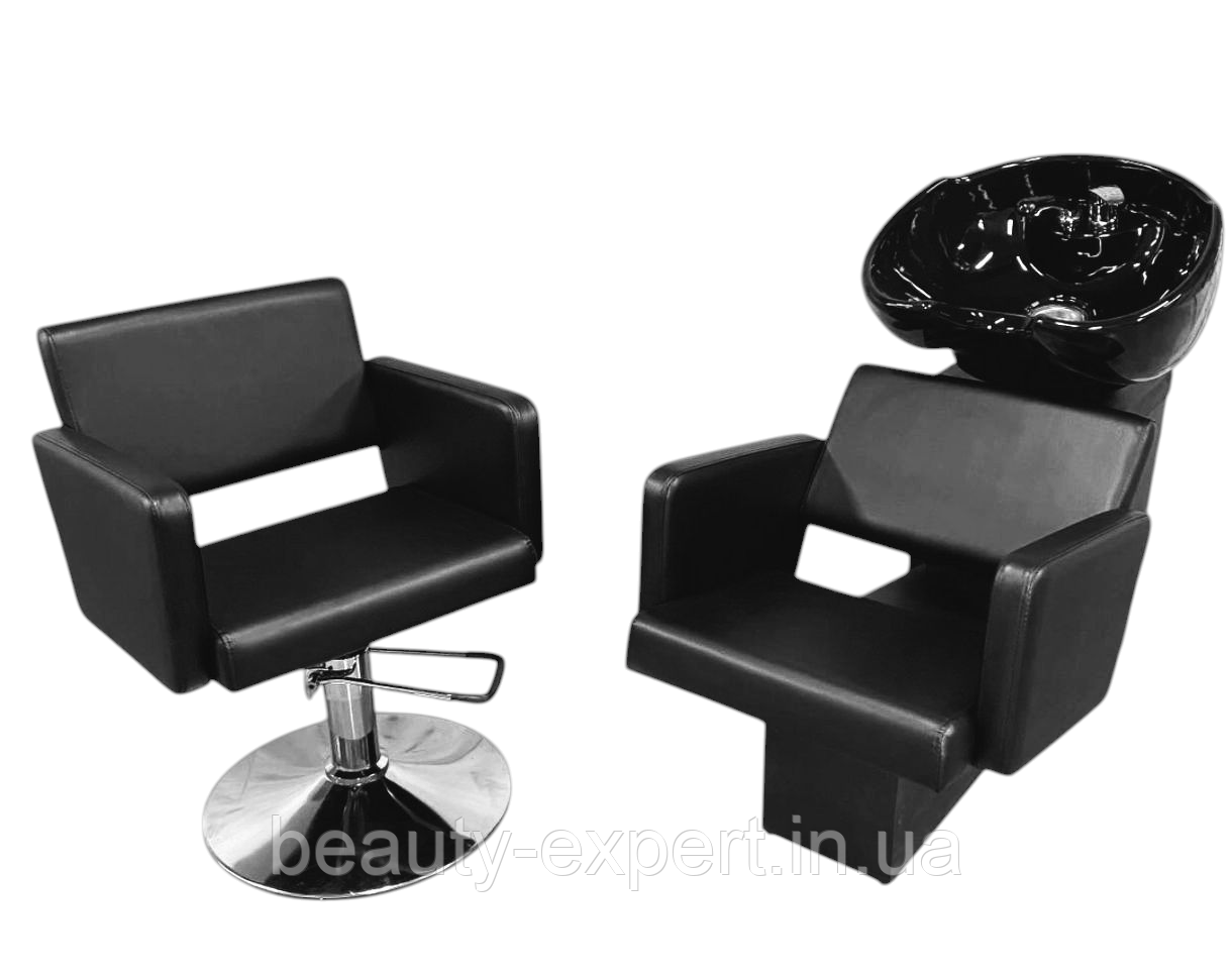 Перукарський комплект меблів 2в1 Флай (крісло-мийка + перукарське крісло), фото 1