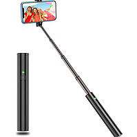 Бездротова селфі палиця монопод з Bluetooth блютуз для телефону та смартфона Aluminum Selfie Stick Чорна