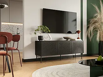 Тумба під телевізор Siena 150 Cama чорний мат