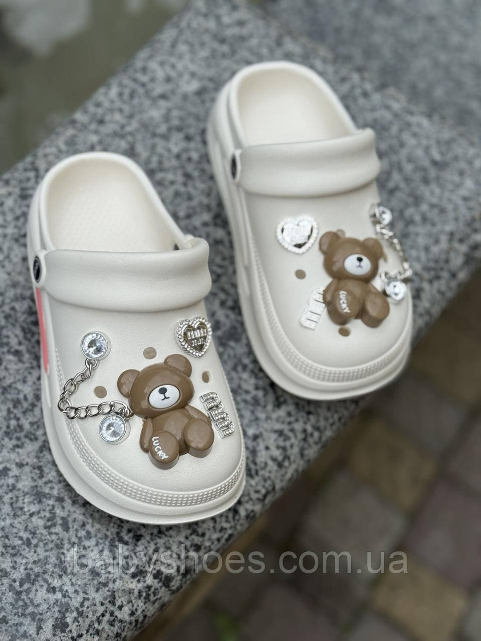 Крокси дитячі, р.30/31, В-169-білі, фото 1