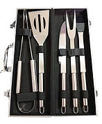 Набір для гриля та барбекю: 5 аксесуарів у кейсі - Для любителів BBQ - з нержавіючої сталі 2303