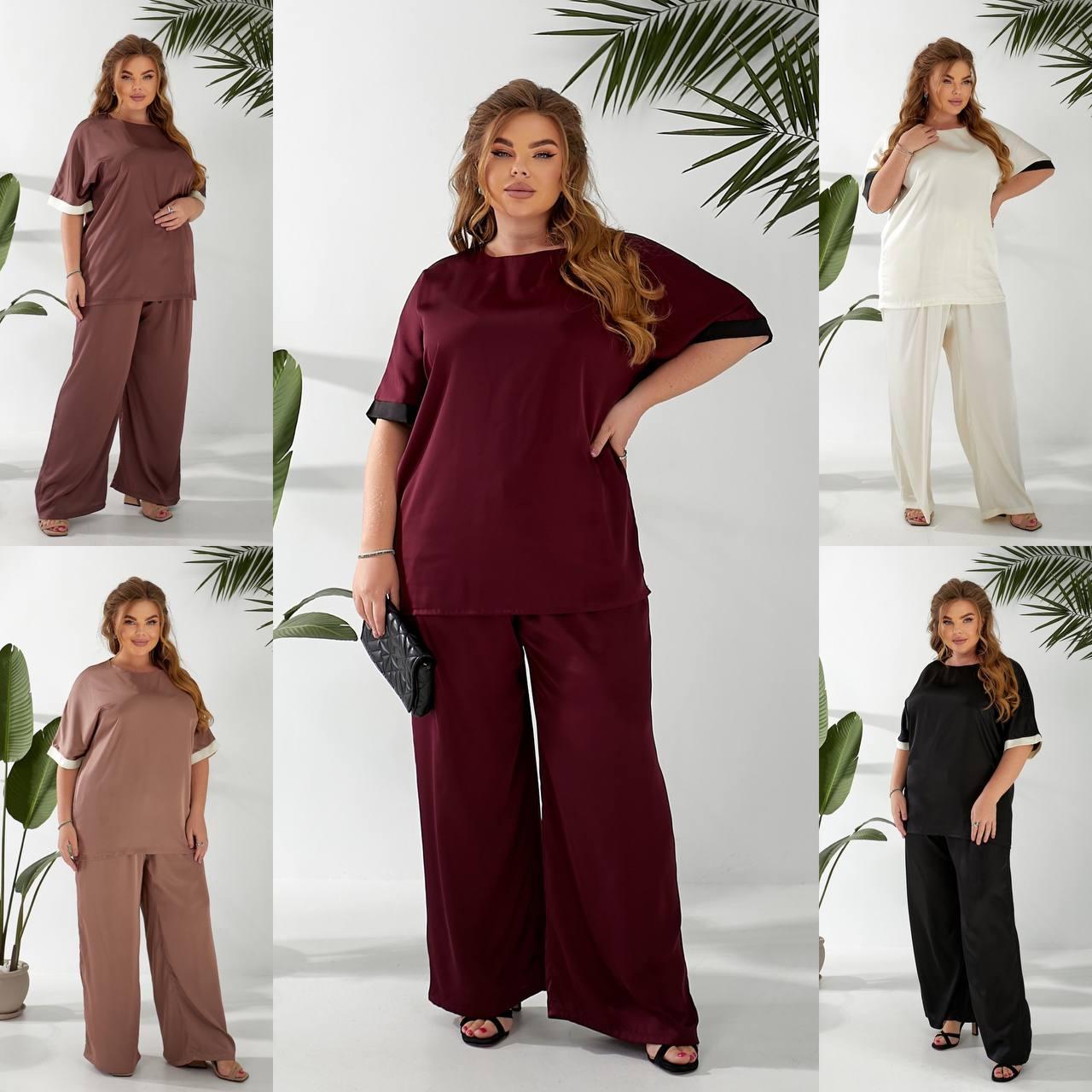 Шовкові костюми в стилі оверсайз, фото 1