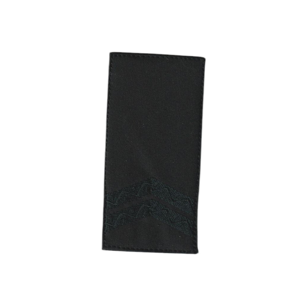 Погон  курсанта молодшого сержанта військовий / армійський шеврон ЗСУ, чорний колір на чорному фоні . 10 см * 5 см, фото 1