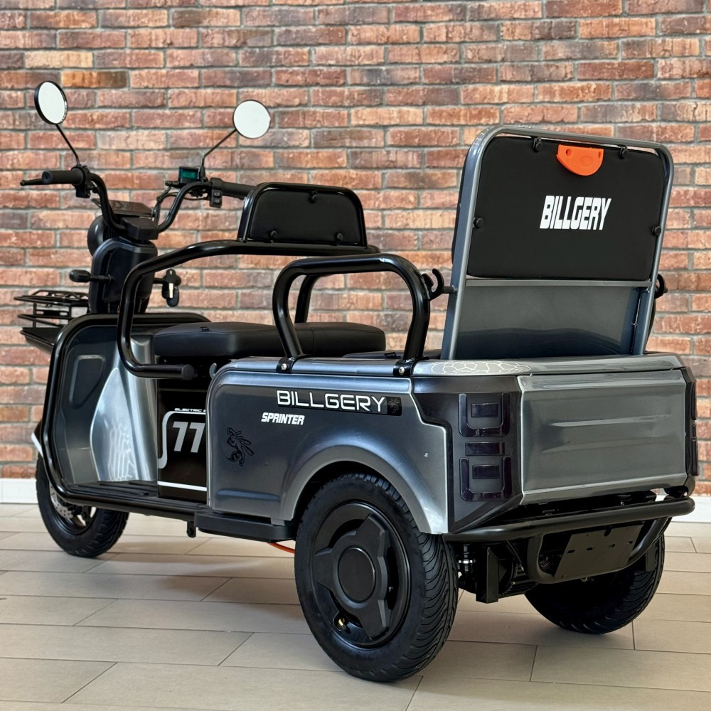 Електричний трицикл Billgery SPRINTER 1000W-72V-23Ah Шини: 3.00-10"купити дешево Україна