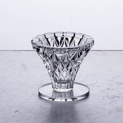 Декоративний скляний підсвічник Diamante 5.5 см, фото 2
