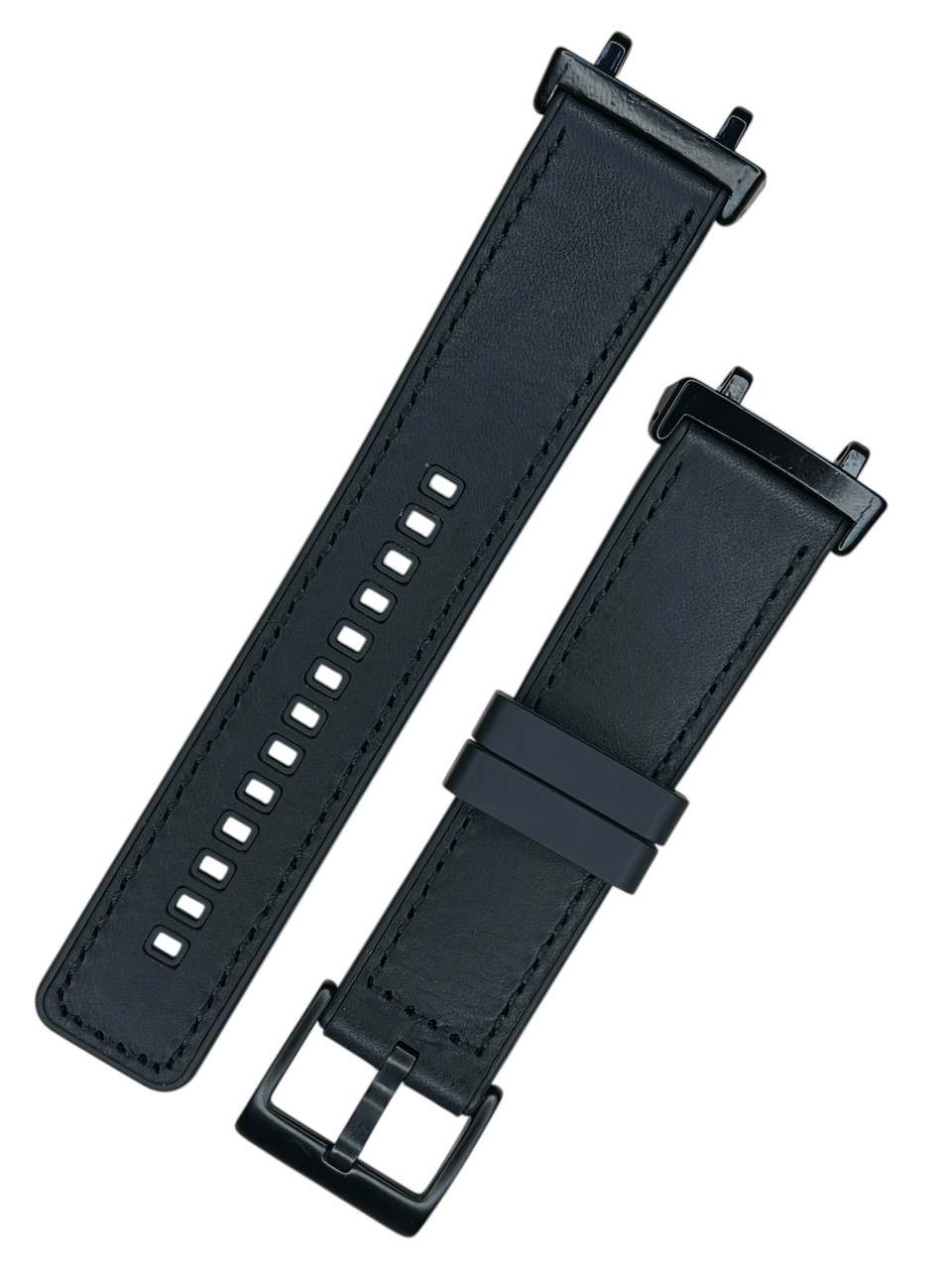 Ремінець Primolux Leather Silicone для годинника Xiaomi Amazfit T-Rex 3 (W2323GL2N) – Black, фото 1