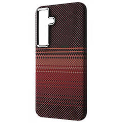 Чехол WAVE Gleam Case with Magnetic Ring Samsung Galaxy S25 gold stripes