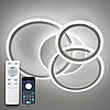 Люстра SONNE 90W 4R APP біла / хром Luminaria 3000-6500К 9000Lm керована світлодіодна LED з пультом ДУ IP20 590х525х110мм, фото 11