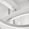 Люстра SONNE 90W 4R APP біла / хром Luminaria 3000-6500К 9000Lm керована світлодіодна LED з пультом ДУ IP20 590х525х110мм, фото 5