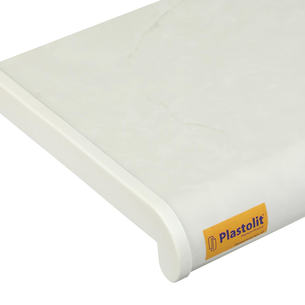 Пластикове підвіконня Plastolit Soft мармур глянсовий
