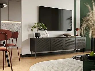 Тумба під телевізор Siena 200 Cama чорний мат