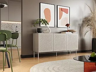 Комод у вітальню тридверний Siena 150 Cama бежевий мат