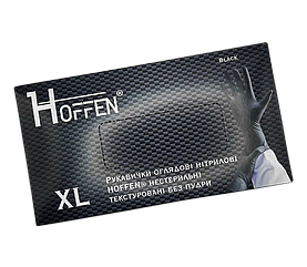 Рукавички нітрилові Hoff BLACK неопудрені, розмір XL100 шт\50 пар Чорні