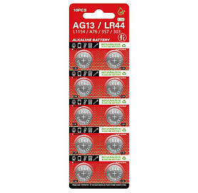Батарейка LR44/AG13/357A Alkaline 1.5V 165mAh exp 2028-12