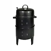 Вугільний гриль-коптильня з тефлоновим матом BBQ Чорний гриль, фото 5