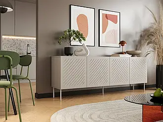 Комод у вітальню чотиридверний Siena 200 Cama бежевий мат