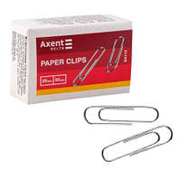 Скріпка, 25 мм, 50 штук, оцинкована, AXENT