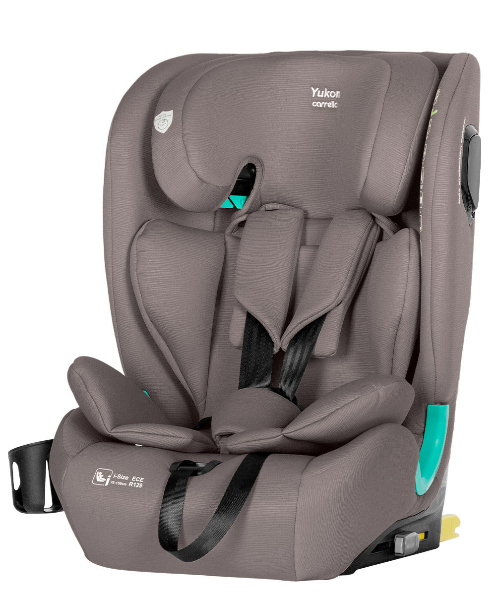 Автокрісло CARRELLO Yukon CRL-15808 Sandstone Beige i-Size 76-150см ISOFIX з нахилом + підстаканник